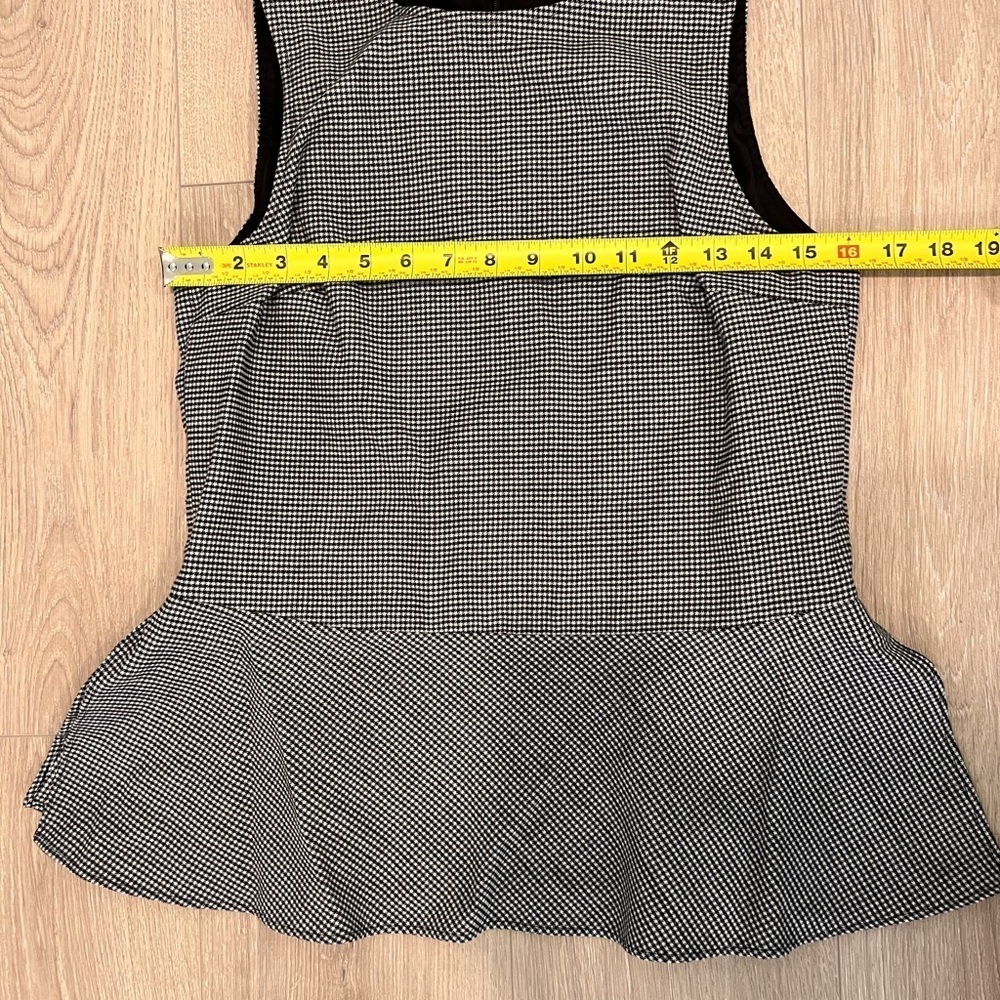Theory Black and White Checkered Tank Top - Picture 4 of 6